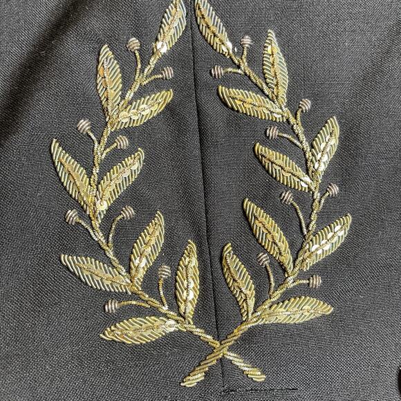 Vintage Ditta A. Gammarelli Tailcoat XL Black Gold Button Bespoke Suit Jacket - Picture 7 of 11